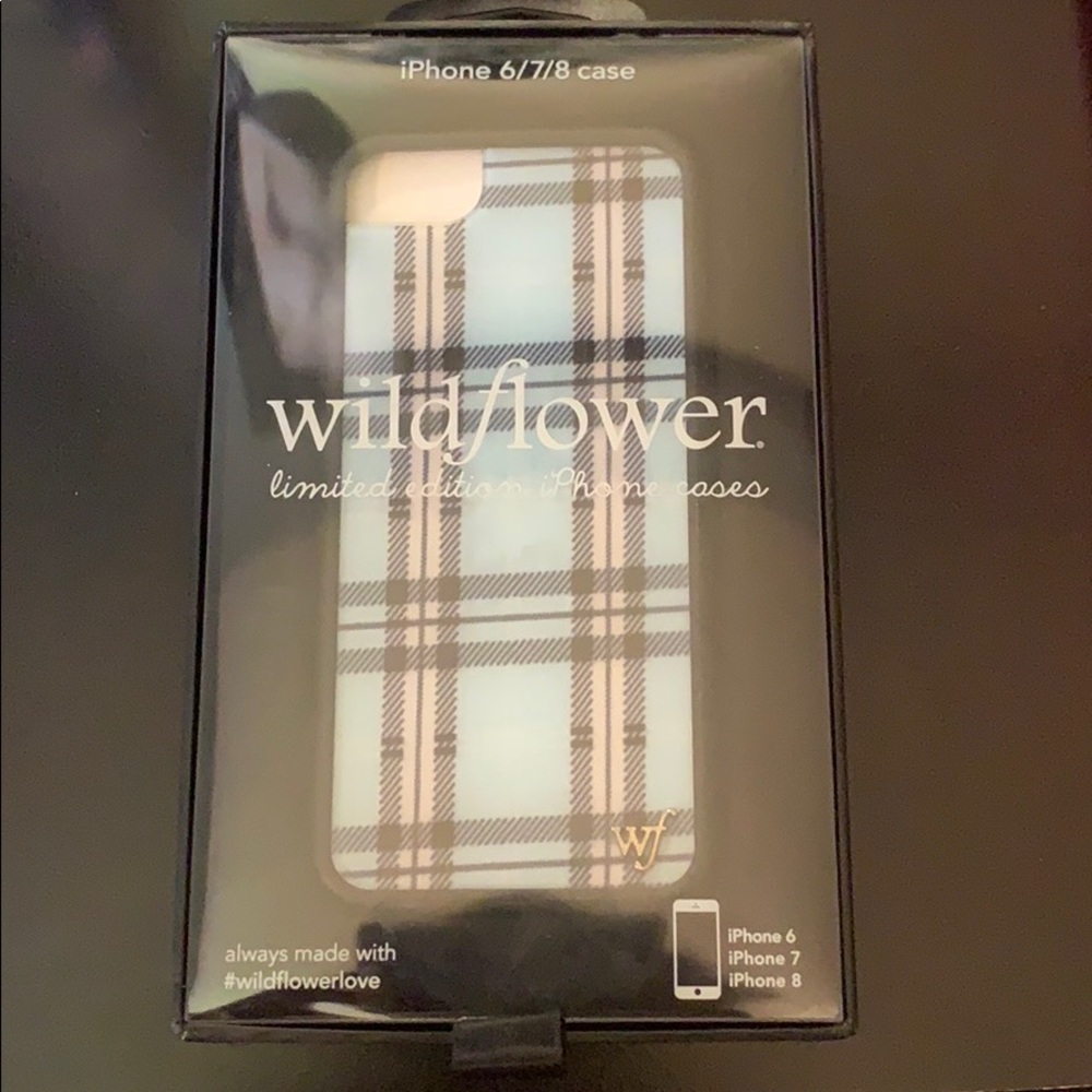 Wildflower Blue Plaid iPhone 6/7/8 Case